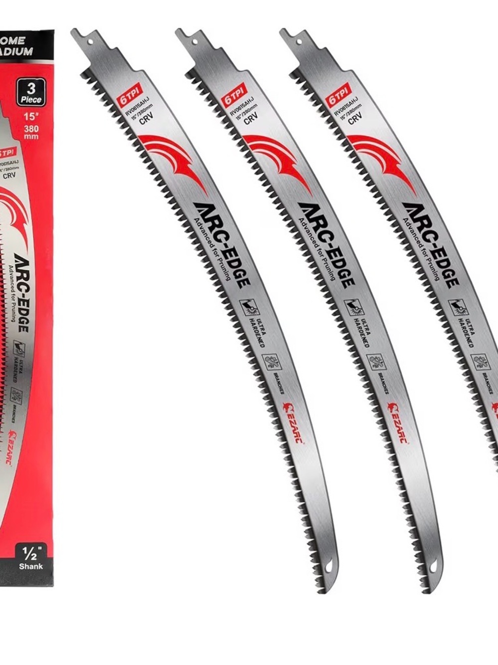 Silver Curved Pruning Saw Blades (3-Pack)
